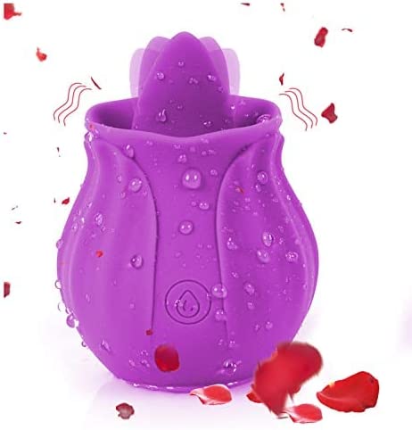 2022 Newly The Roses Toys for Woman Clitoral Vibrator Sex Stimulator Sweet Spot Teasing Nipple Clitoris Masturbating Things for Women Pleasure, Vibrating Sex Toys (Purple 1)